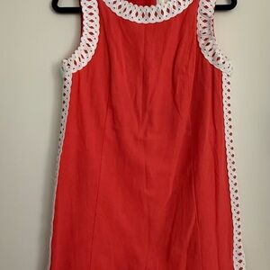 Lilly Pulitzer Red Sadie Romper EUC